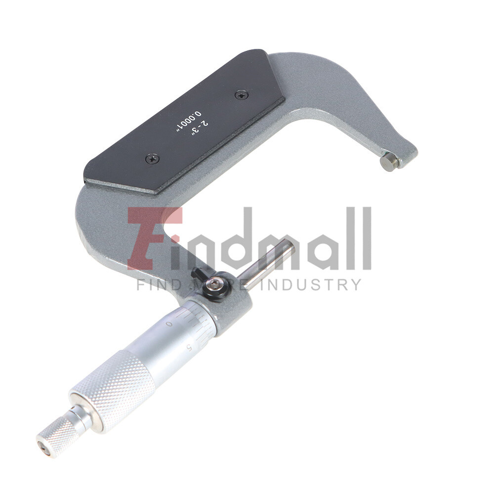 2-3″ Precision outside micrometer 0.0001″ carbide tipped, standard New