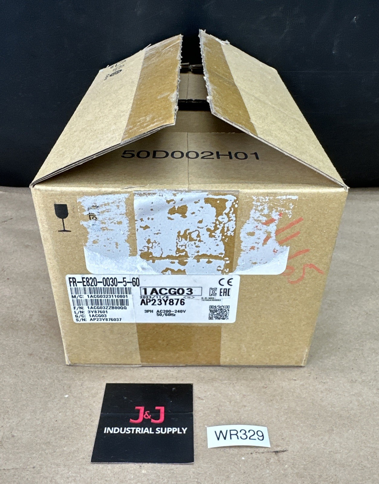 MITSUBISHI FR-E820-0030-5-60 3~Ph Inverter VSD/VFD 0.4kW/0.5HP – NEW SURPLUS