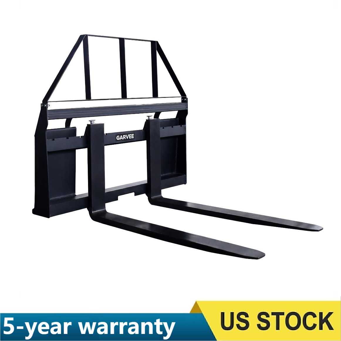 45″ Pallet Fork Frame with 48″ Fork Blades Universal Skid Steer Pallet Fork Atta