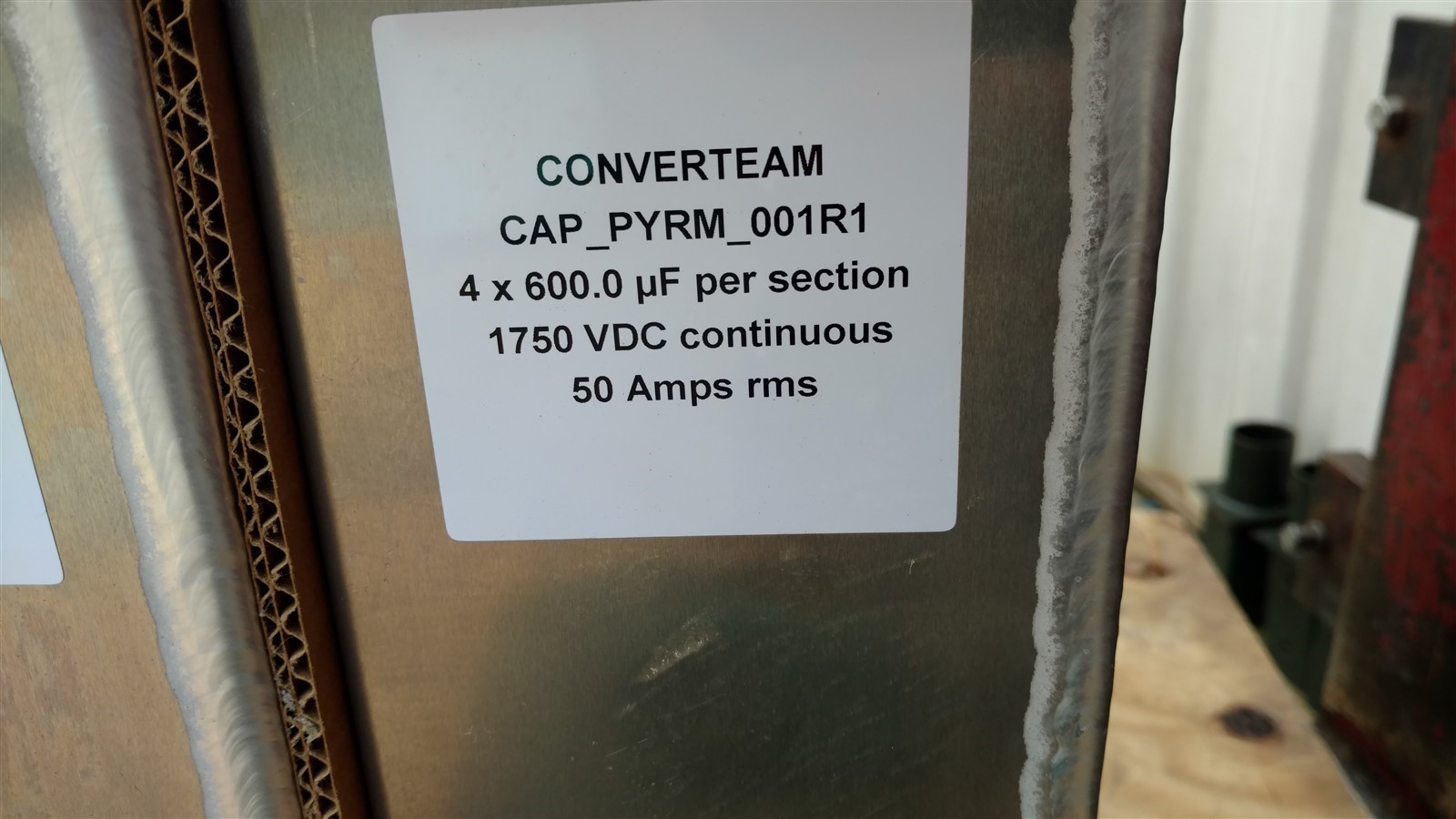 Converteam CAP_PYRM_001R1 Capacitor 4 x 600.0 1750 VDC