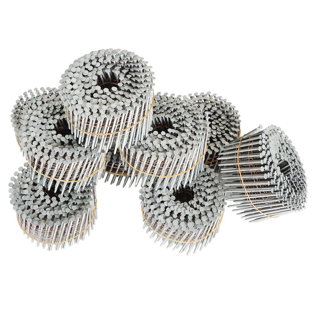 3600Pc Siding Nails 2-1/2 «x .092» 15 Degree Collated Wire Coil Full Round Head
