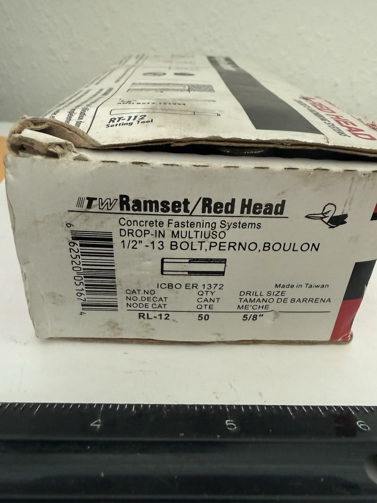 New Qty (48) Red Head RL-12 Drop In Anchors, 1/2-13 Threads