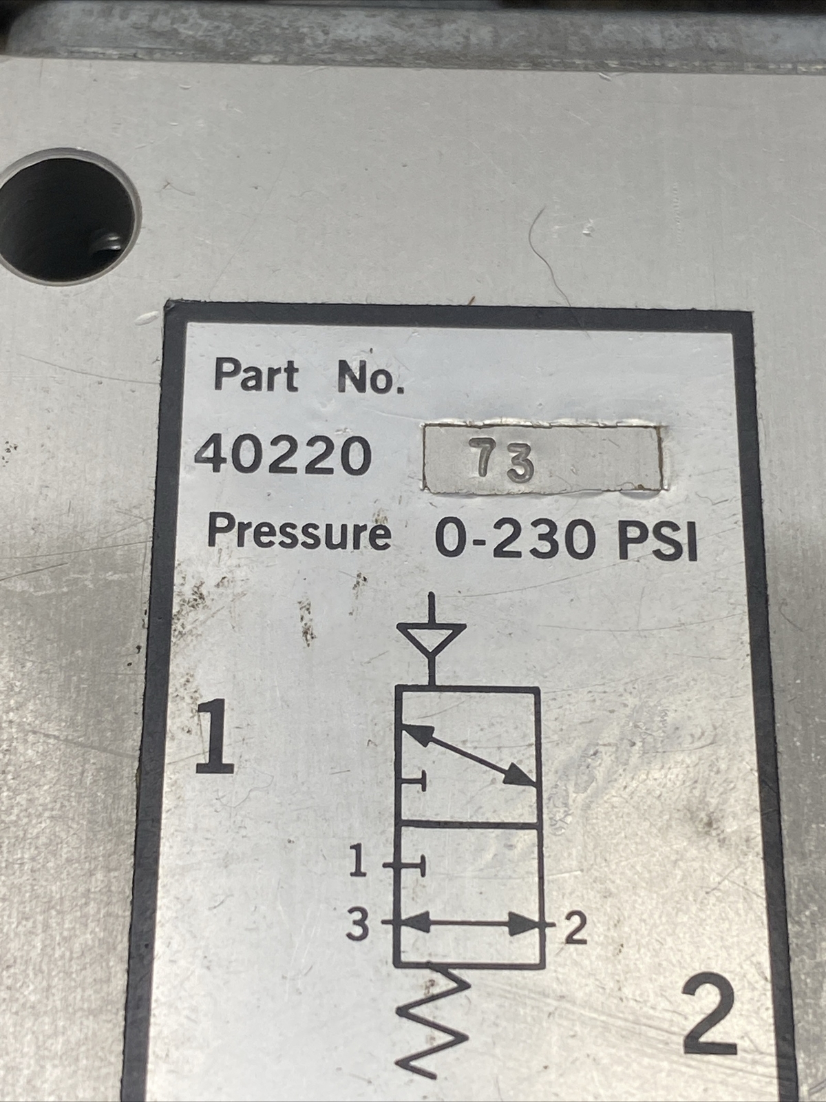 Herion 40220 Pressure Valve Switch 0-230 PSI