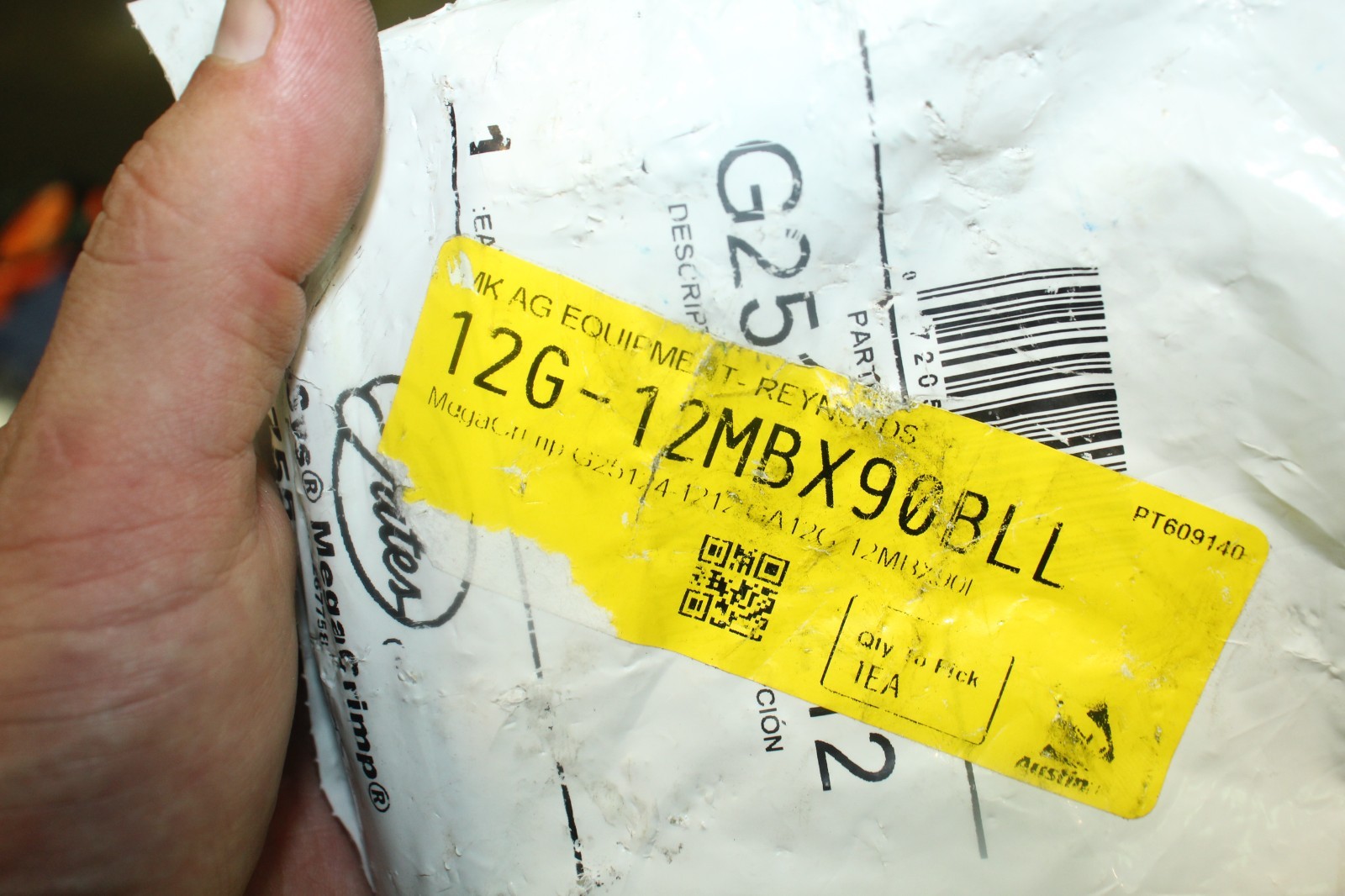Gates 12G-12MBX90BLL G25124-1212 Hydraulic Hose Fitting