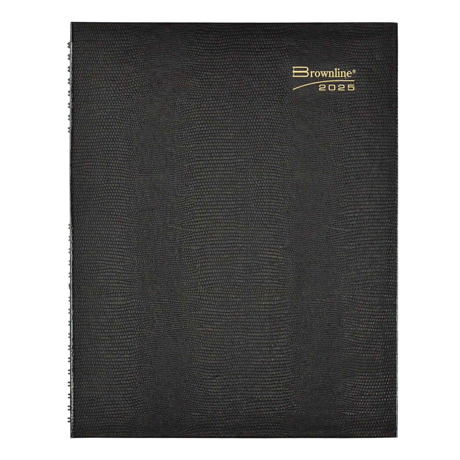 Black CoilPro Weekly Appointment Planner 2025 11×8.5 Two Page Format