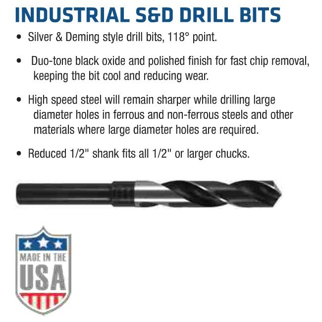 Century Drill & Tool 44348 3/4″ Industrial S&D Drill Bit