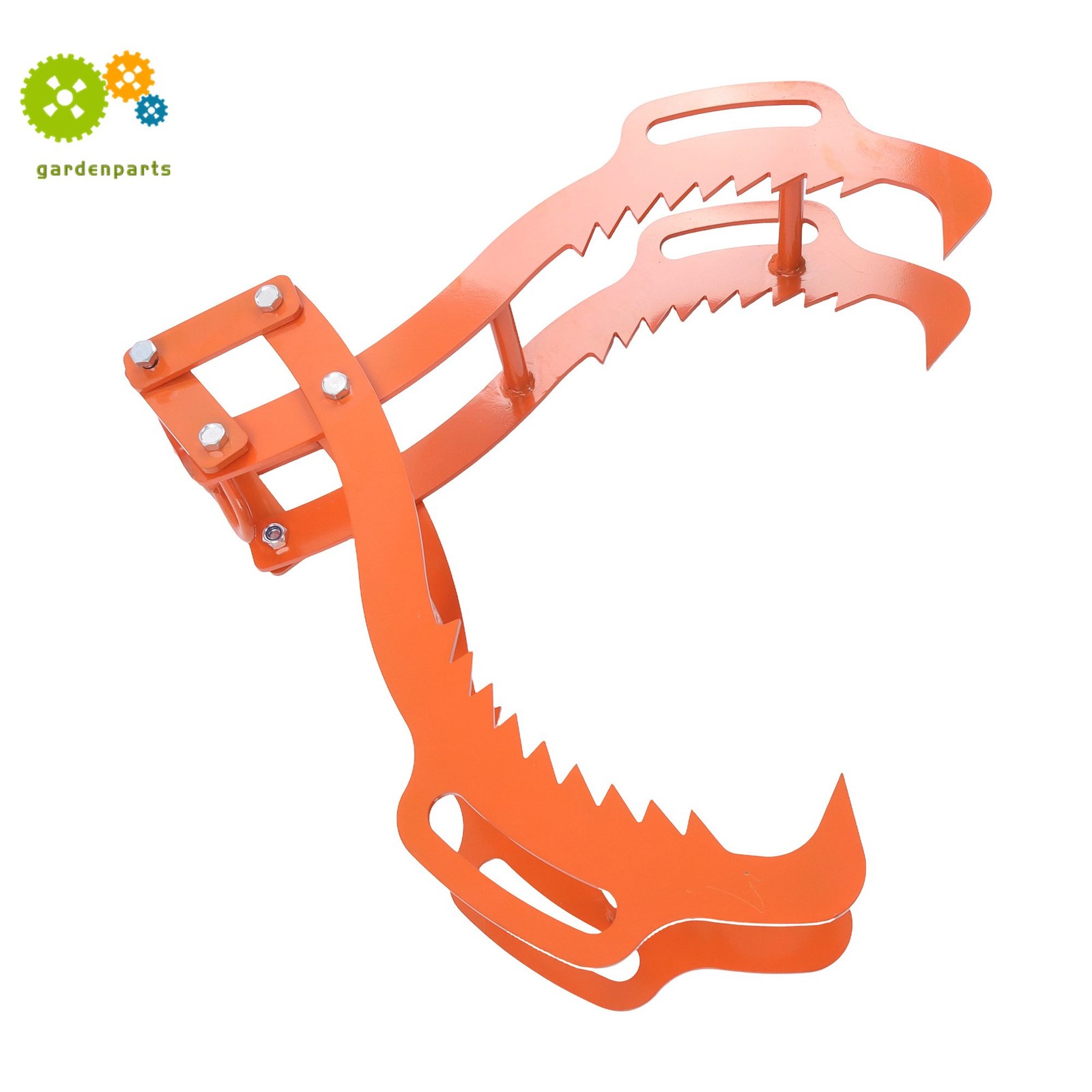Log Lifting Tongs 36 Inch Heavy Duty Steel 4 Serrated Claw Swivel Dragging Tongs