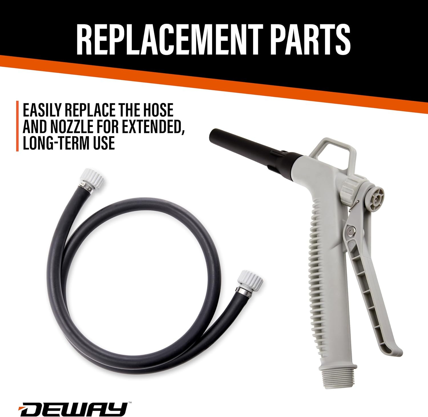 Battery-Powered Stick Fuel Transfer Pump with Hand Trigger Nozzle, 3.2GPM