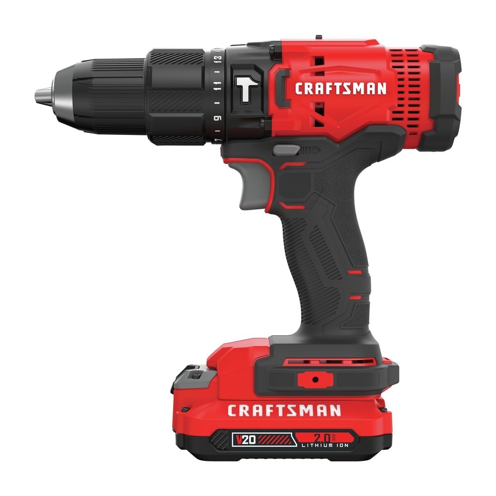 Craftsman CMCD711D1R V20 1/2 in. Hammerdrill Kit (2 Ah) Certified Refurbished