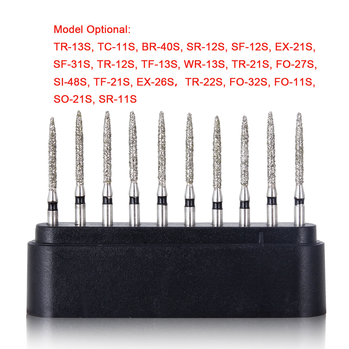 100pcs AZDENT Dental Diamond Burs FG Burs Drill Composite Polishing Kit