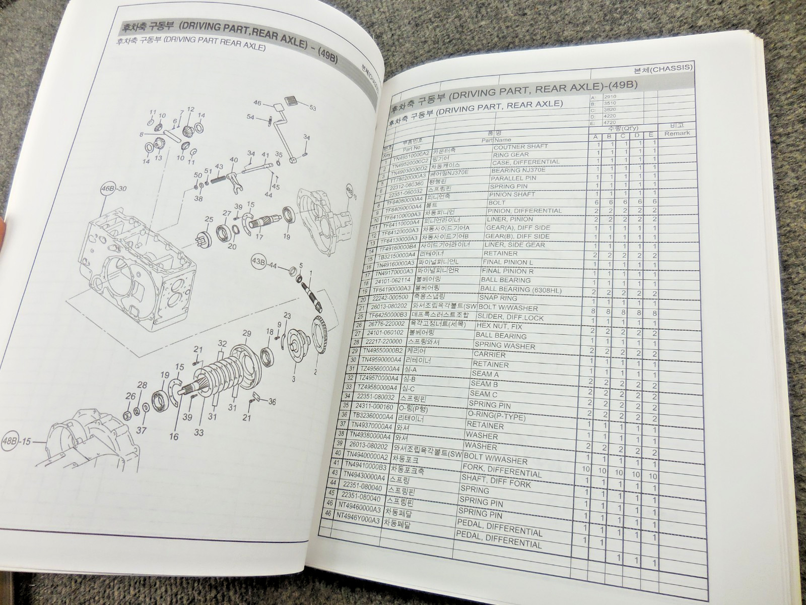 OEM Factory Branson 2910 3510 3820 4220 4720 Tractor Parts Catalog Book Manual