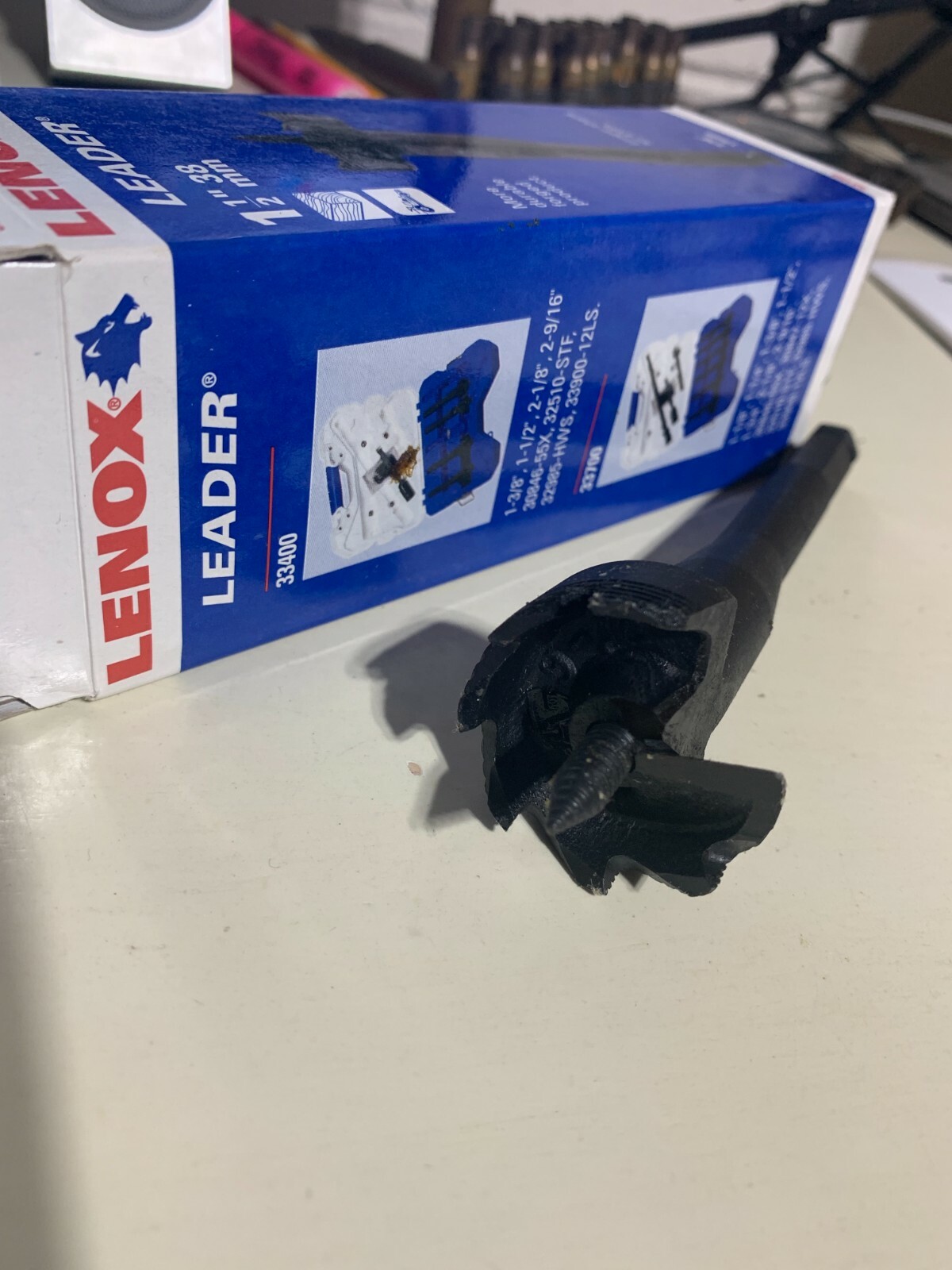 Lenox Drill Bits Self Feed Wood 1-1/2″ 38mm Bi metal NIB 33150 QTY (4)