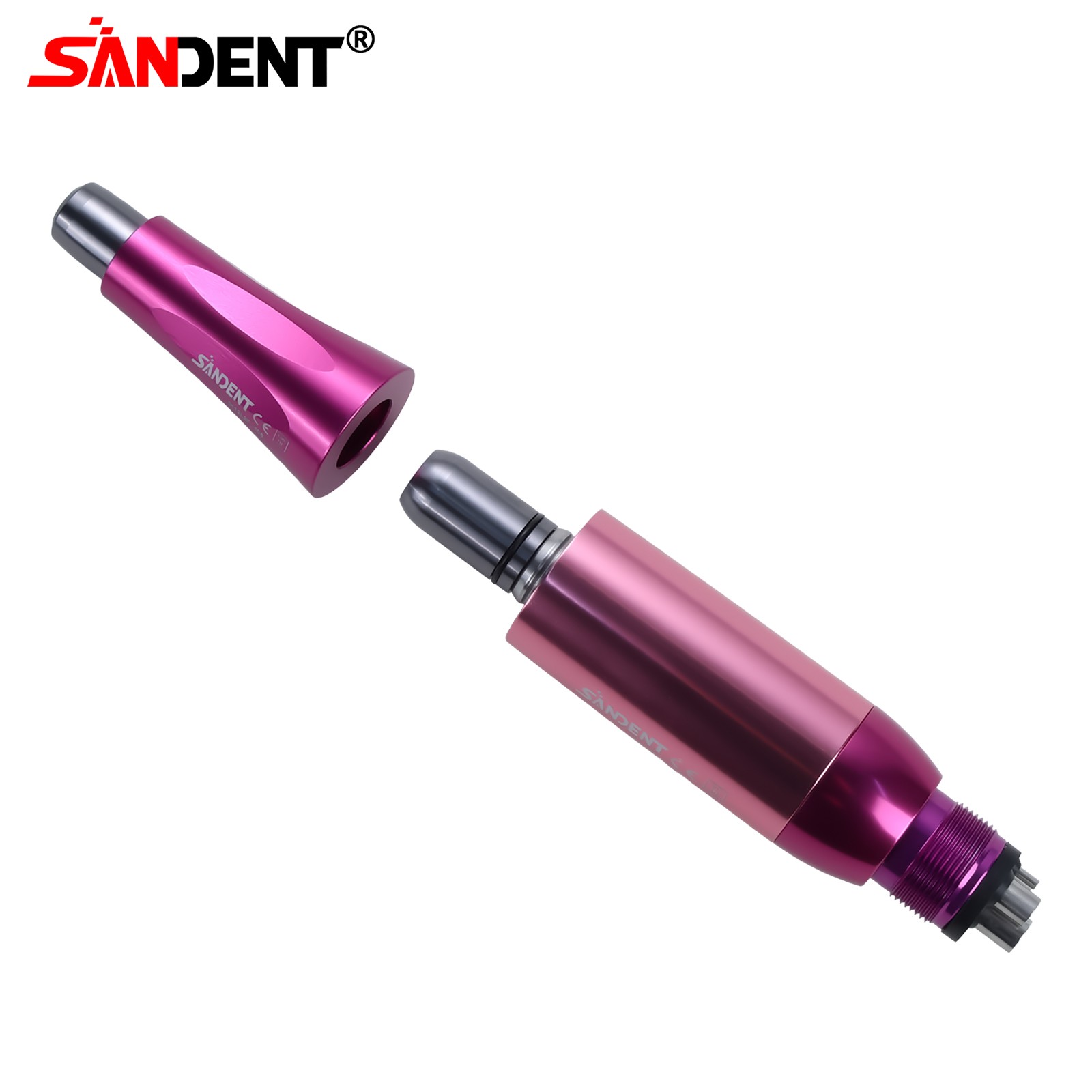 1-10 Dental Hygiene Prophy Handpiece Air Motor 4Holes 4:1 Nose Cone 360°Swivel