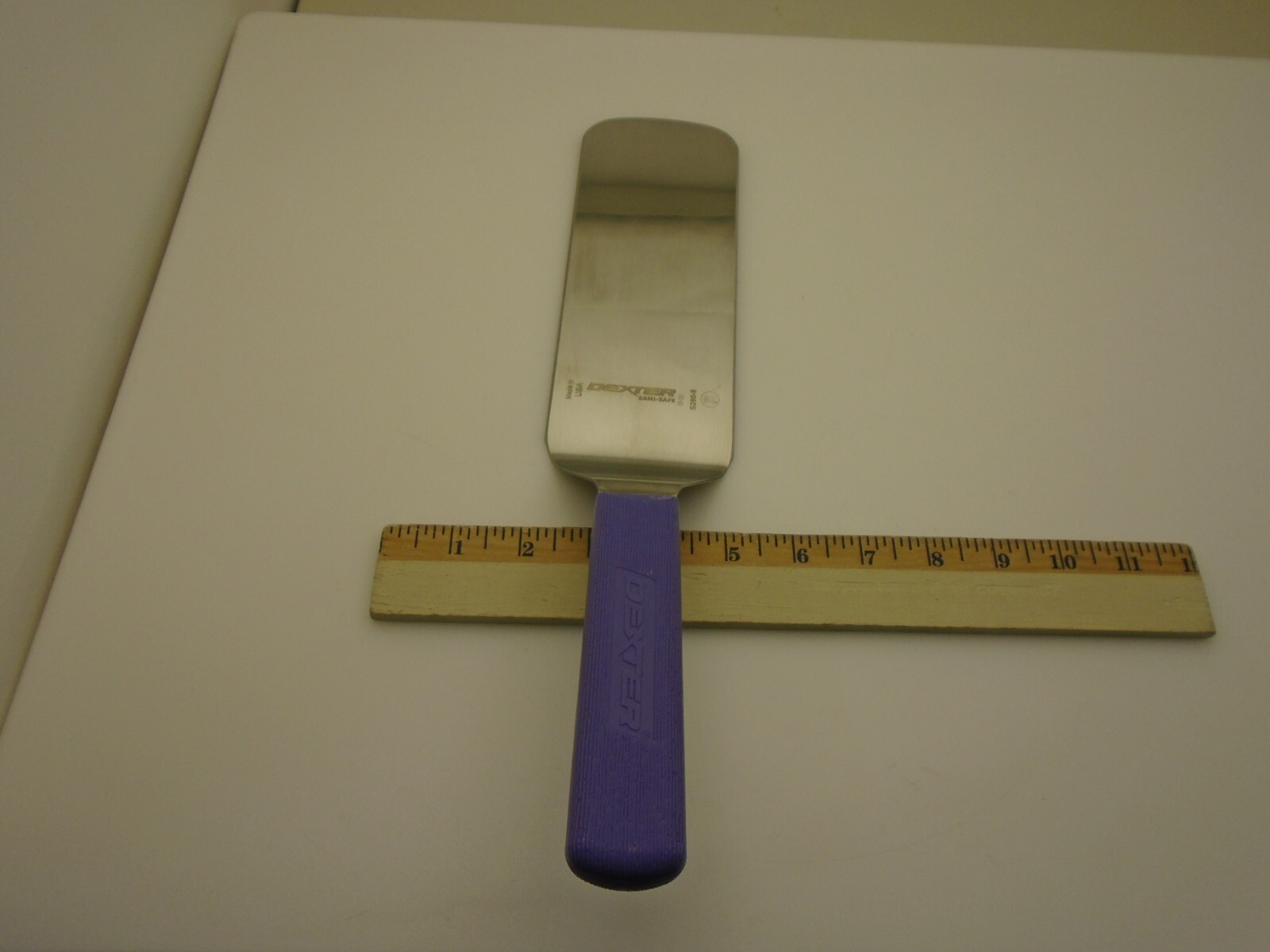 Dexter USA 8X3 Set (2) Spatula Turners Stainless Semi Flex Purple Handle S286-8