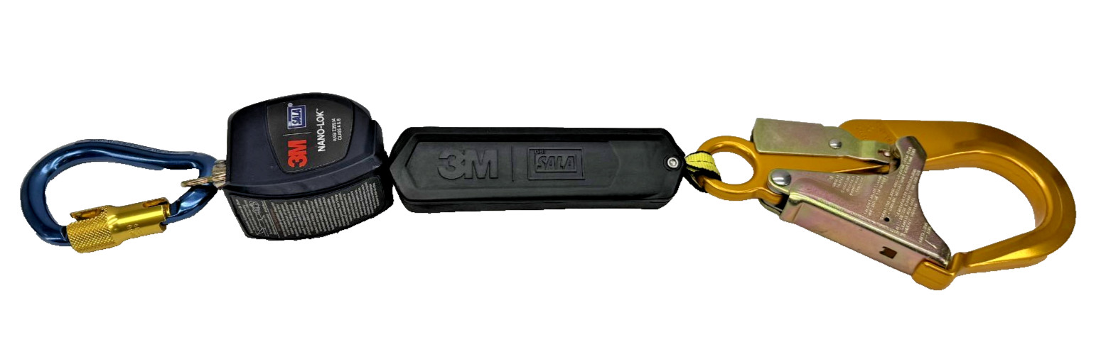 3M DBI-SALA 1108526 (M) ExoFit Climbing Harness, Bag & 3101236 Nano-Lok Lifeline