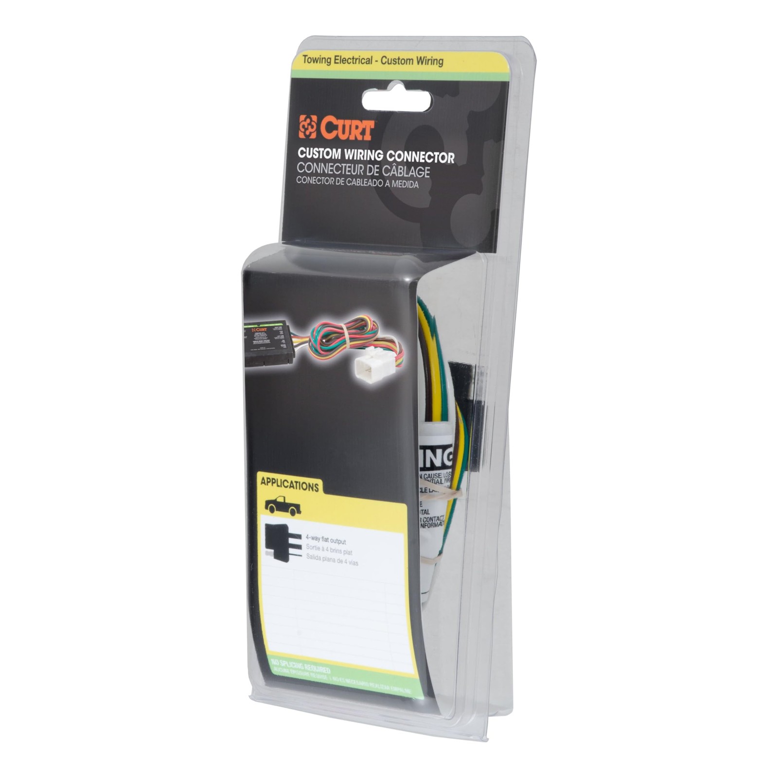 Curt 55336 Vehicle-Side Custom 4-Pin Trailer Wiring Harness Compatible Select