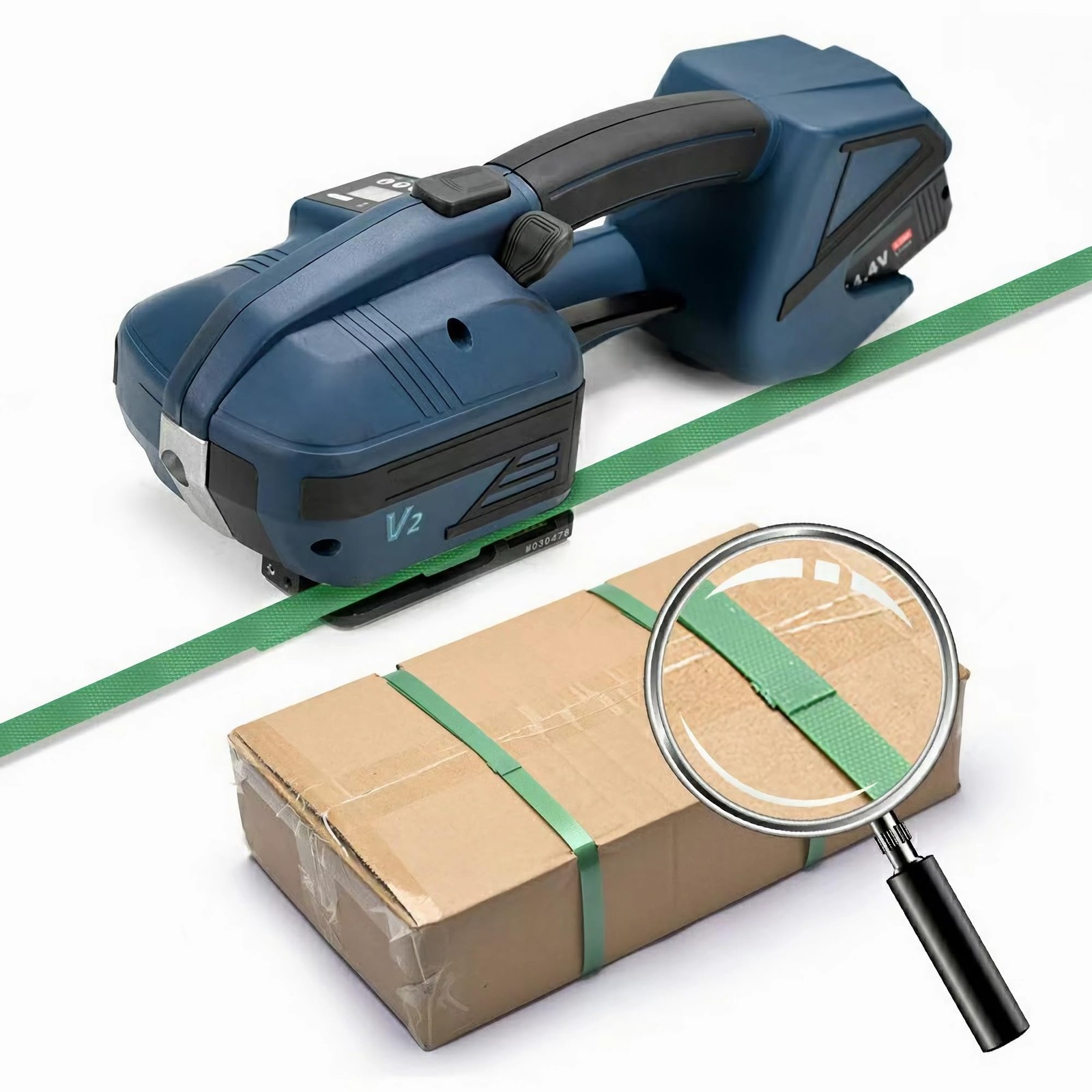 Packaging Strapping Banding PET Pallet Roll 1000ft x 0.63in, Green