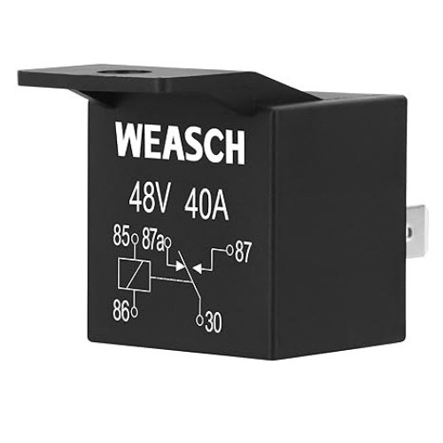 2 Pack Car Relay, 48V 40A, 5 Pin SPDT, Automotive Switches and Starters, Waterpr