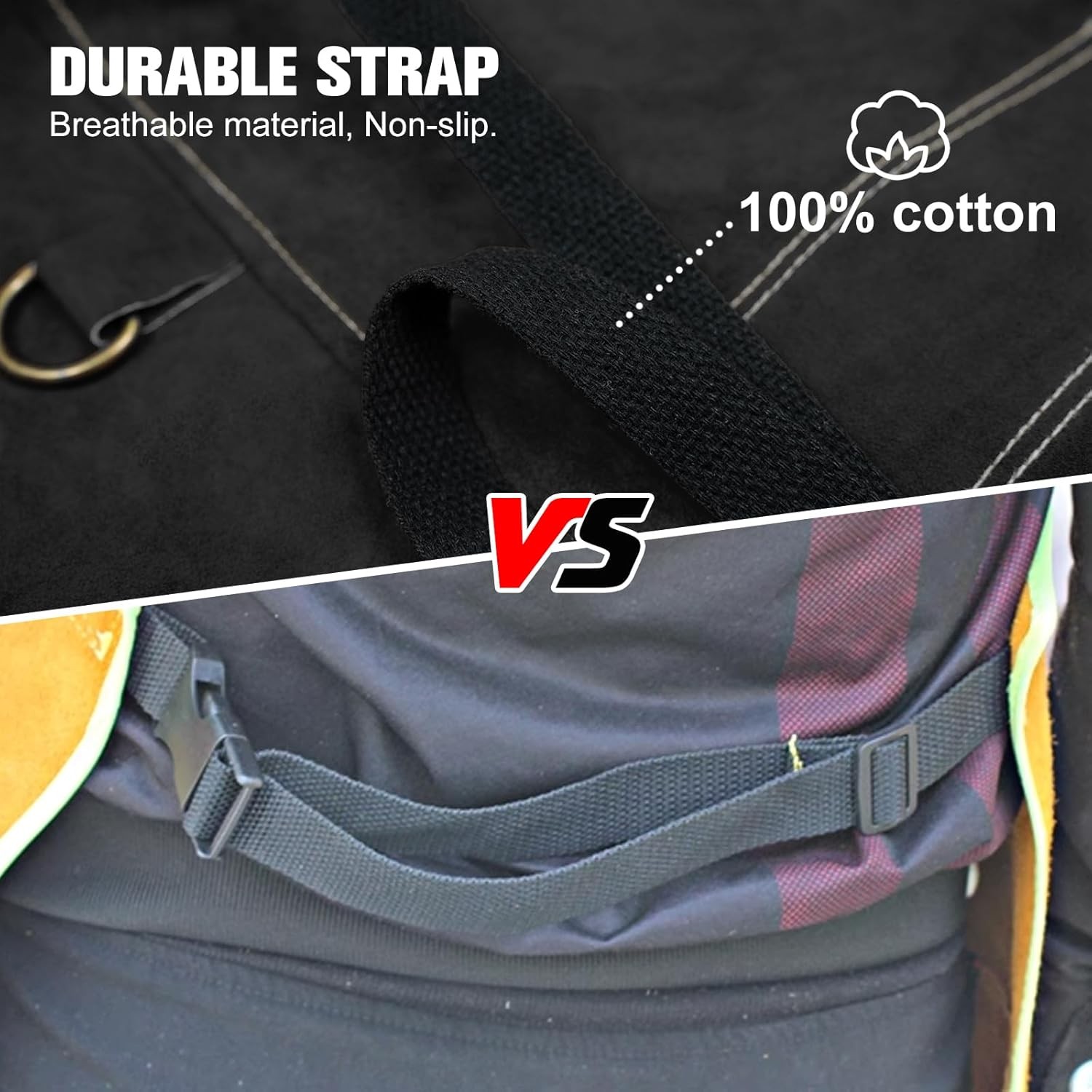 2PCS ARCCAPTAIN Leather Welding Work Apron Heat Flame Resistant Cowhide 6Pockets
