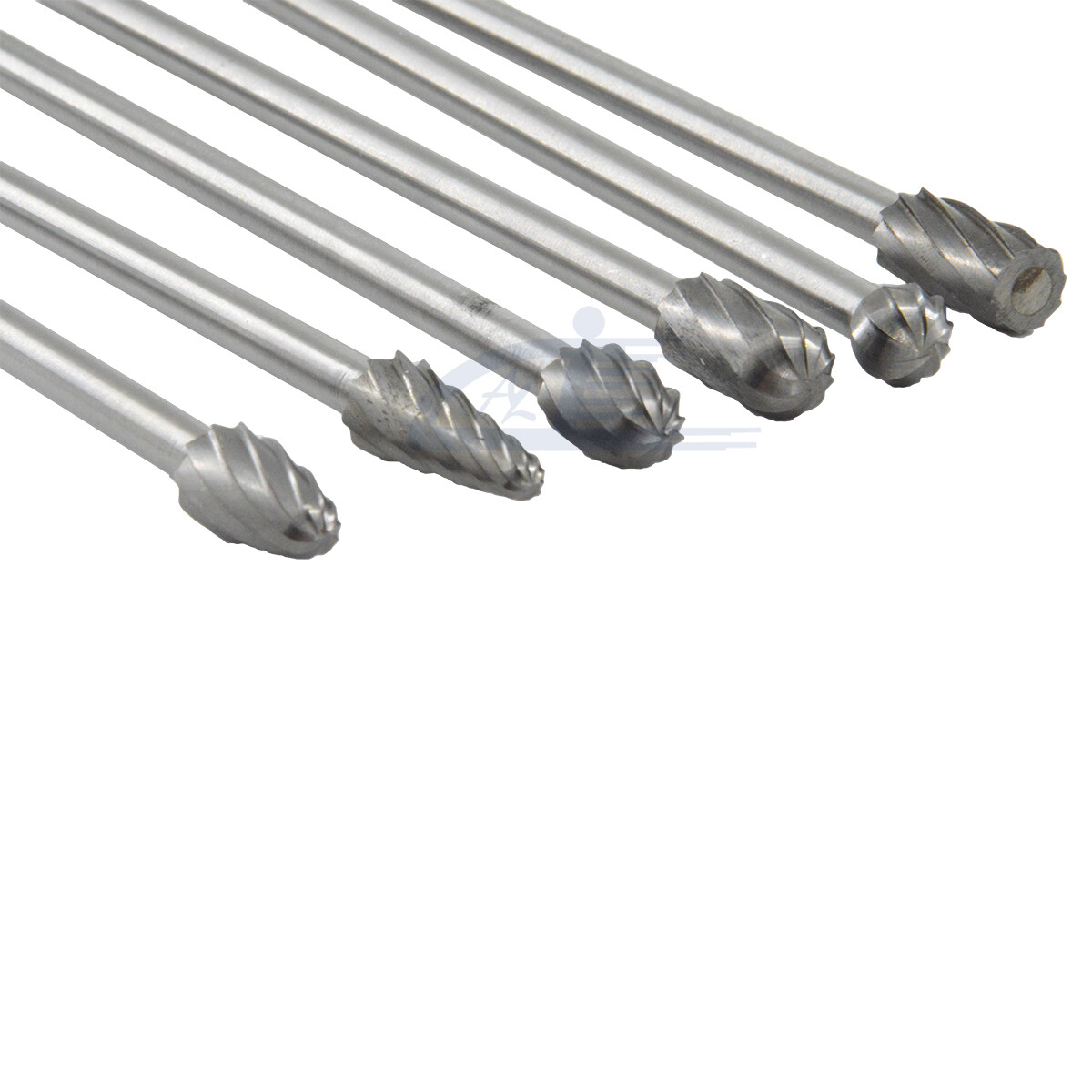 6pc 1/4″ Tungsten Rotary Carbide Burr Bits Aluminum Bur 6″ Long Shank Single Cut
