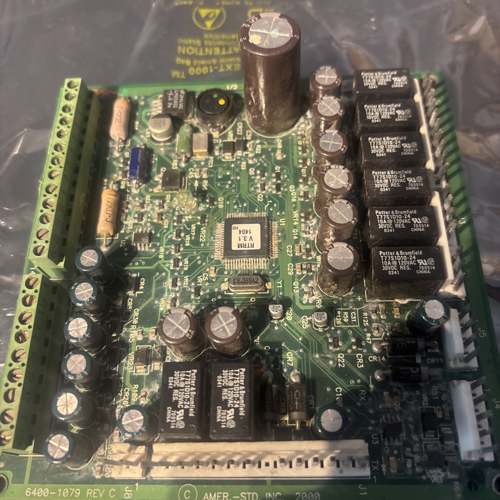 TRANE 6400235203 REV J 6200-0123-23 Control Board RTRM V23.03 MOD03196 (Parts)