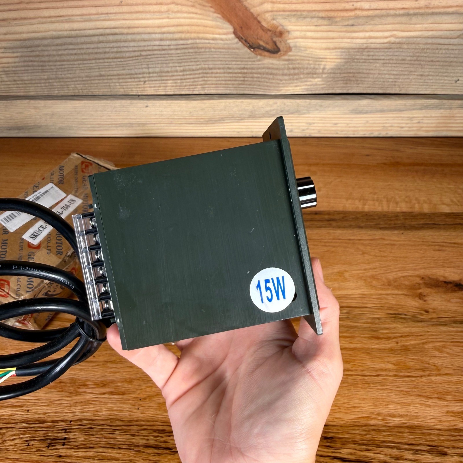 W.U.P. US-51 AC Motor Speed Control Unit 15W Green Panel Mount CW CCW