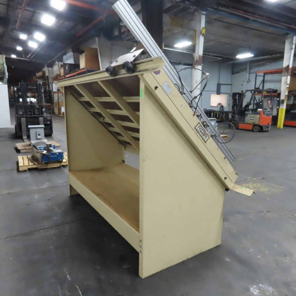 Ritter R215 E/A 5′ x 8′ Face Frame Assembly A Frame Table 5 Pneumatic Clamps