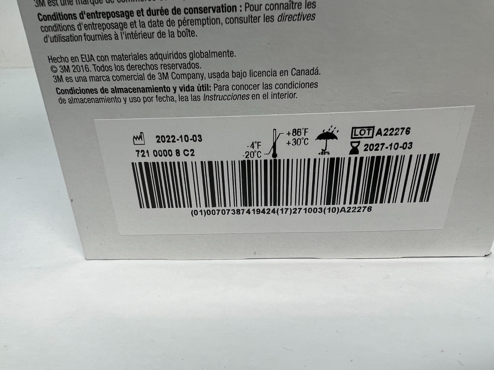 20 PACK of 3M 1860 N95 NIOSH ADULT SIZE Face Mask Respirator EXP 10/2027