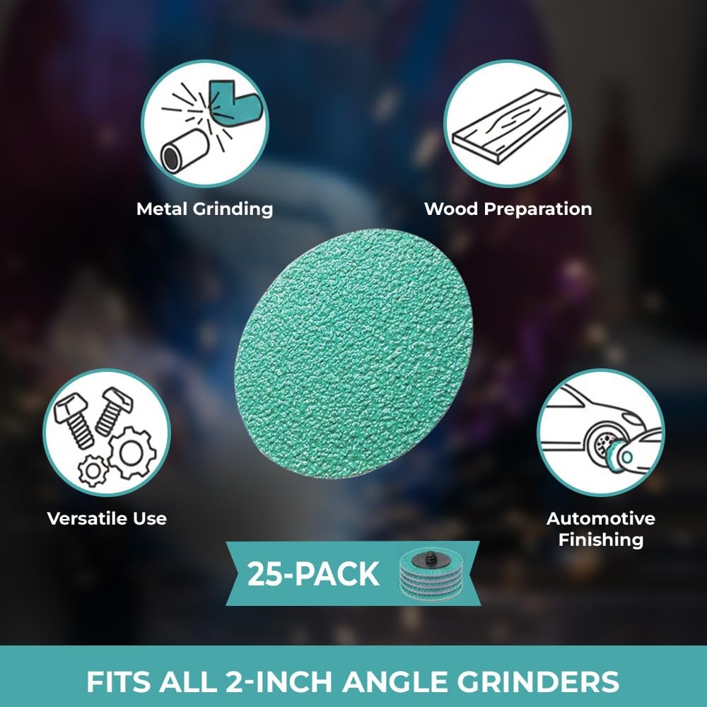 3″ Quick Change Discs – GRIT 36G – 25pcs per Box