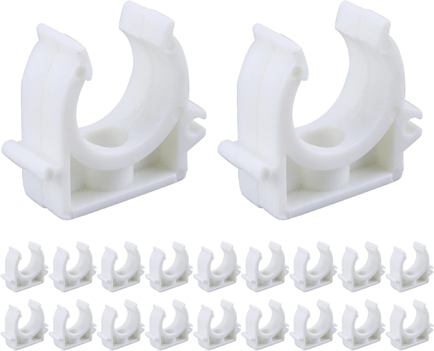 PEX Clips Pipe Clamp 1 Inch, 20 Pack 25 Mm Pipe Hangers Pipe Holder PEX Tubing C