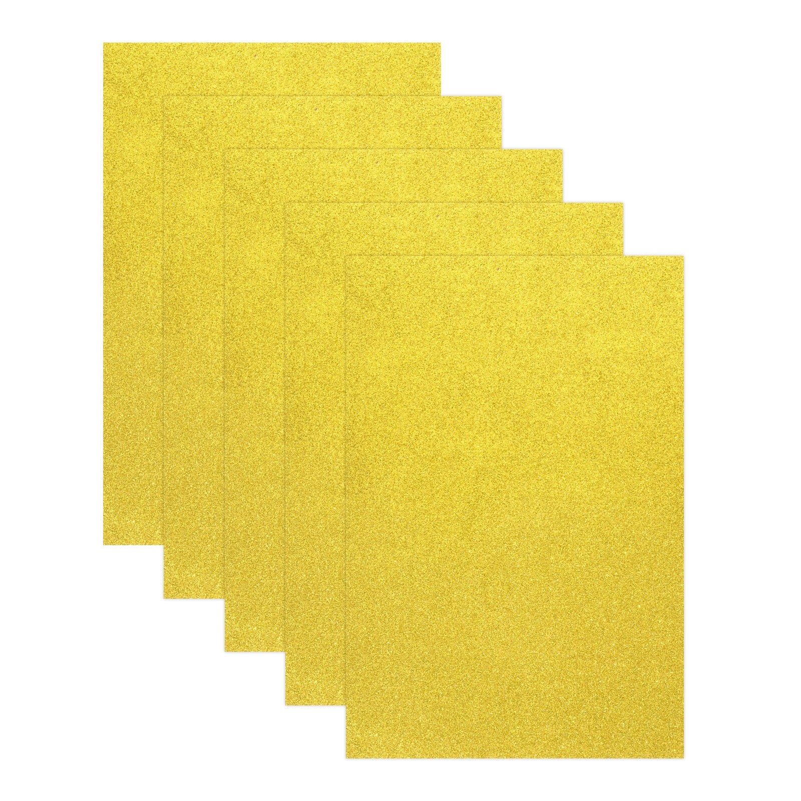 5 Sheets Yellow Shiny Foam Sheets 8″x12″ EVA Foam Sheets for DIY Craft