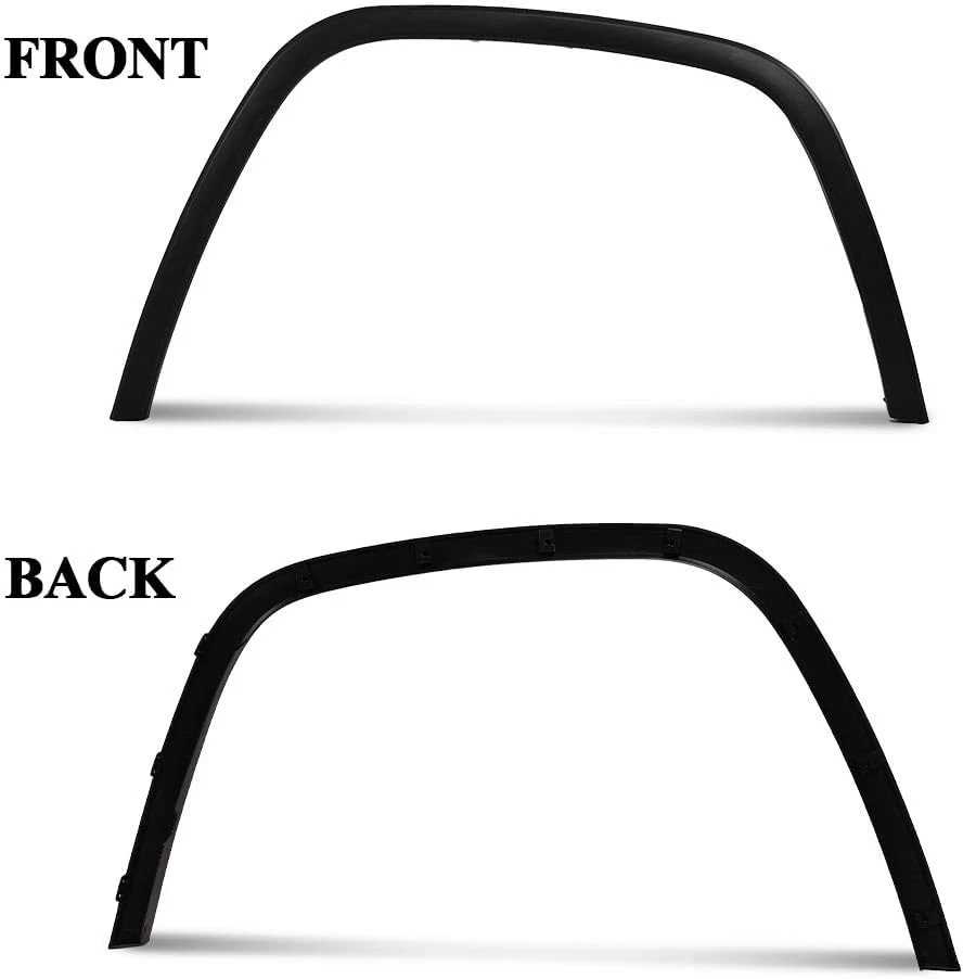 Rear Right Pocket Rivet Fender Flare Fit 2014-2019 Jeep Cherokee Textured Black