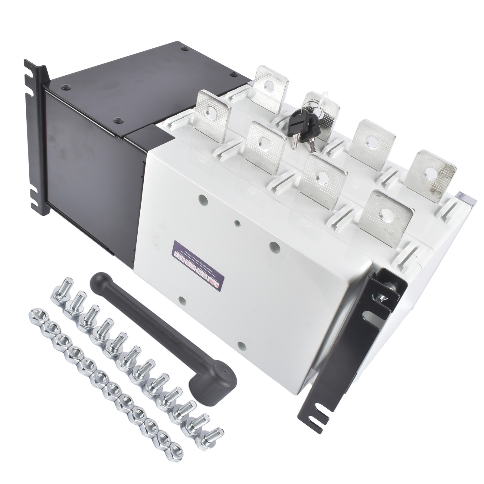 Industrial Automatic Transfer Switch 4P 630A 110V / 220V Auto or Manual Mode
