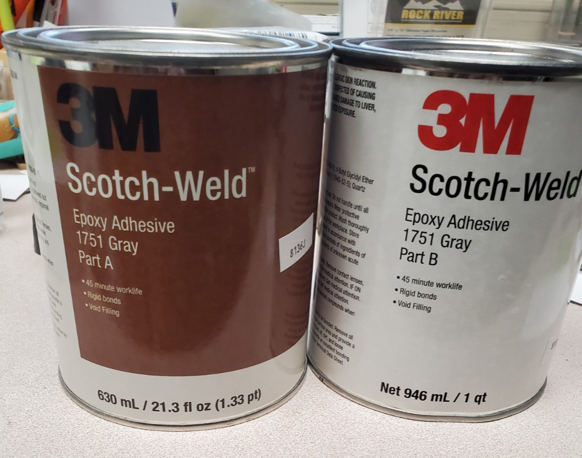 3M Scotch-Weld Epoxy Adhesive 1751, Parts A & B Kit, Grey,