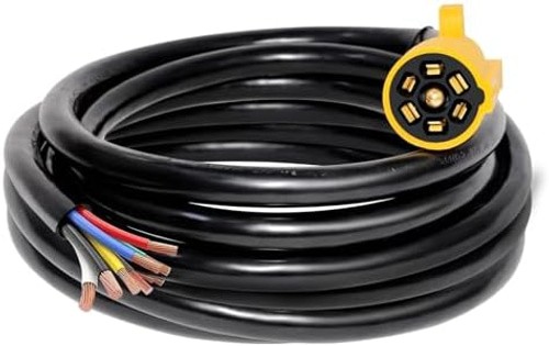 MECMO 16ft Replacement 7-Pin RV Blade Trailer Wiring Harness Plug Heavy Duty …