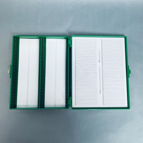 Fisherbrand Premium Microscope Slide Box Green Total of 10 Boxes