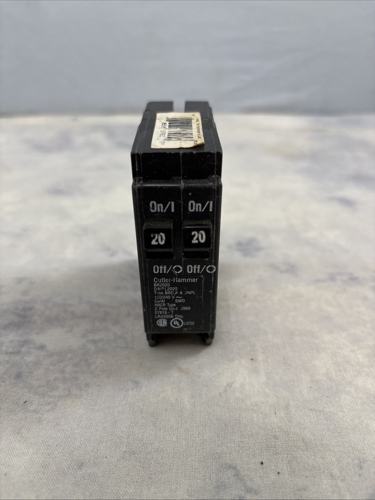 BR2020 20/20 Amp 2 Pole 120/240V Type BRD,A&DNPL Circuit Breaker