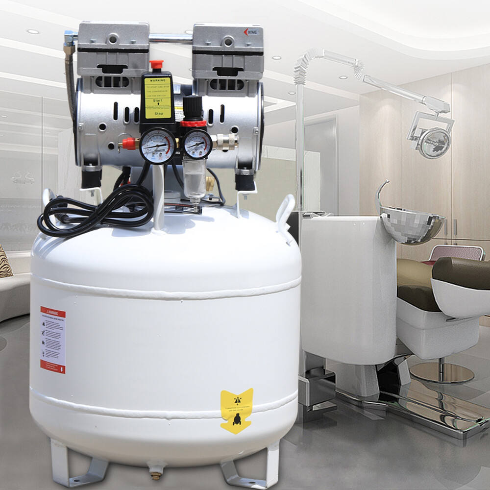 40L Dental Lab Air Compressor Medical Oilless Oil free Air Pump 115PSI