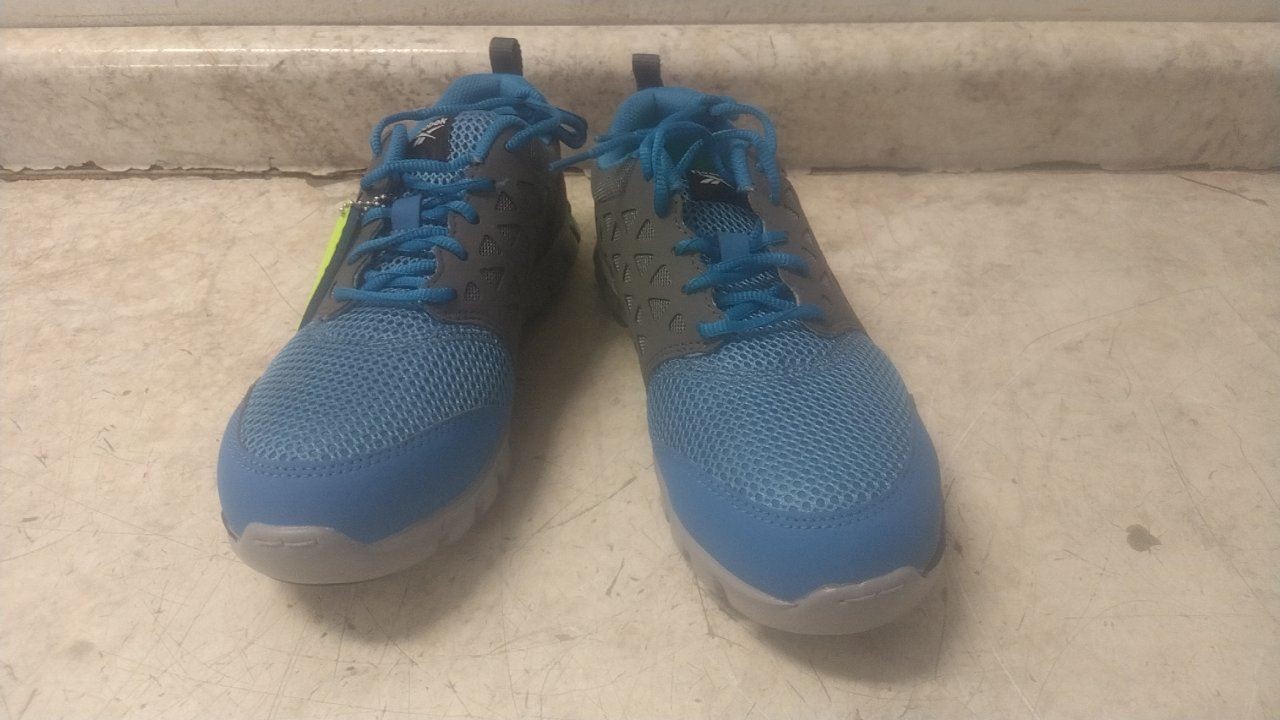 Reebok RB4040 Size 7-1/2 M Men’s Blue/Gray Alloy Toe Athletic Style Work Shoe