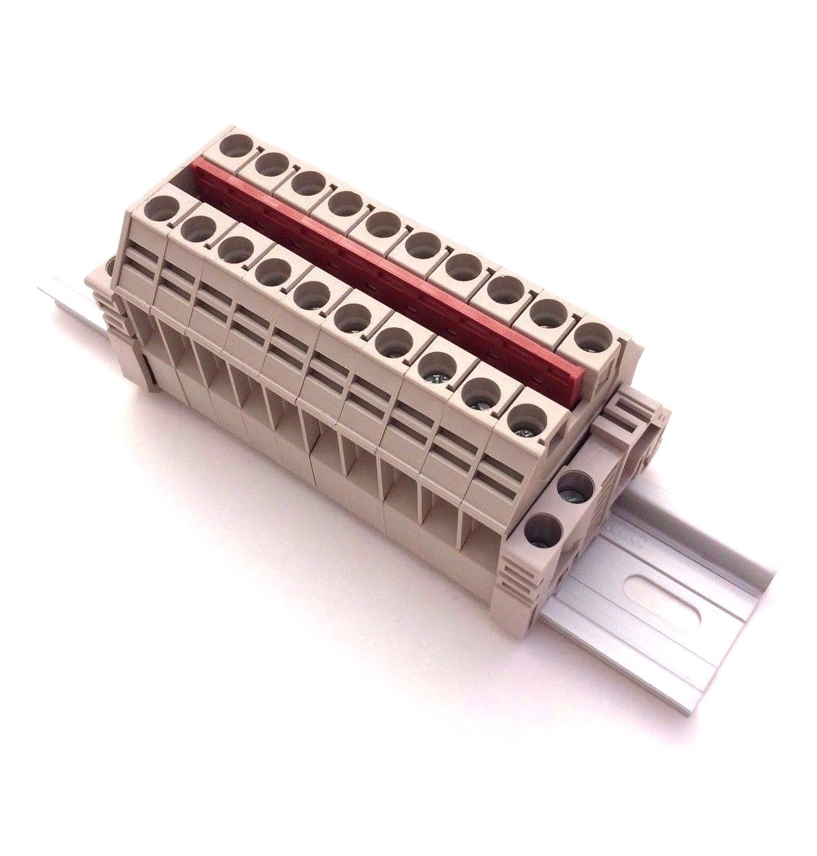 Solar Combiner Box Connector DIN Rail Terminal Blocks Dinkle 8AWG 50A 600V