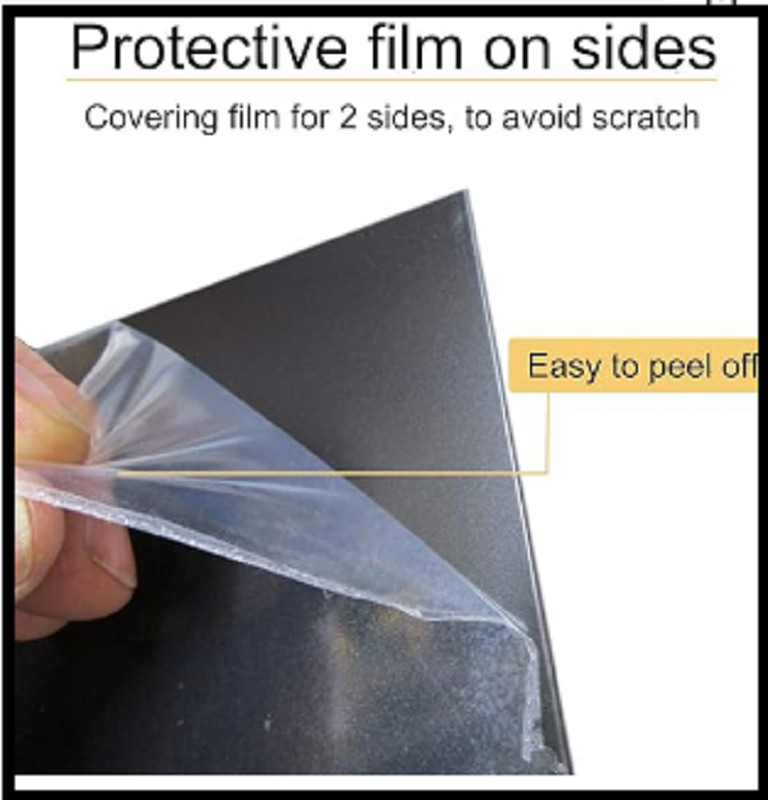 DARENYI Black ABS Plastic Sheet, 12″ x 16″ 1/8″ Thick (3mm), Flexible Than Plexi