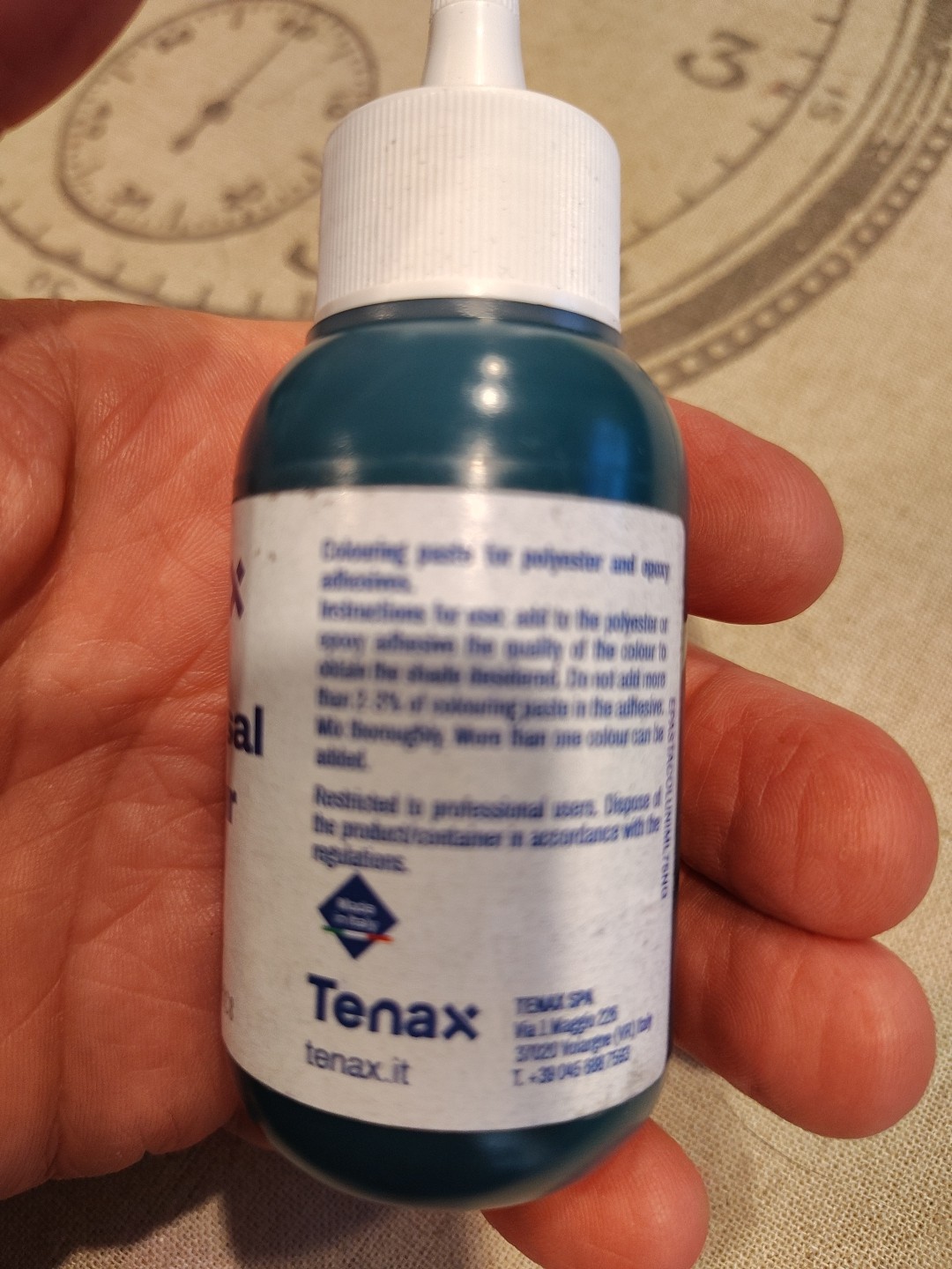 Green Verde 2.5 Oz. Universal Colouring Tint From Tenax 75 ML. Artist Crafts