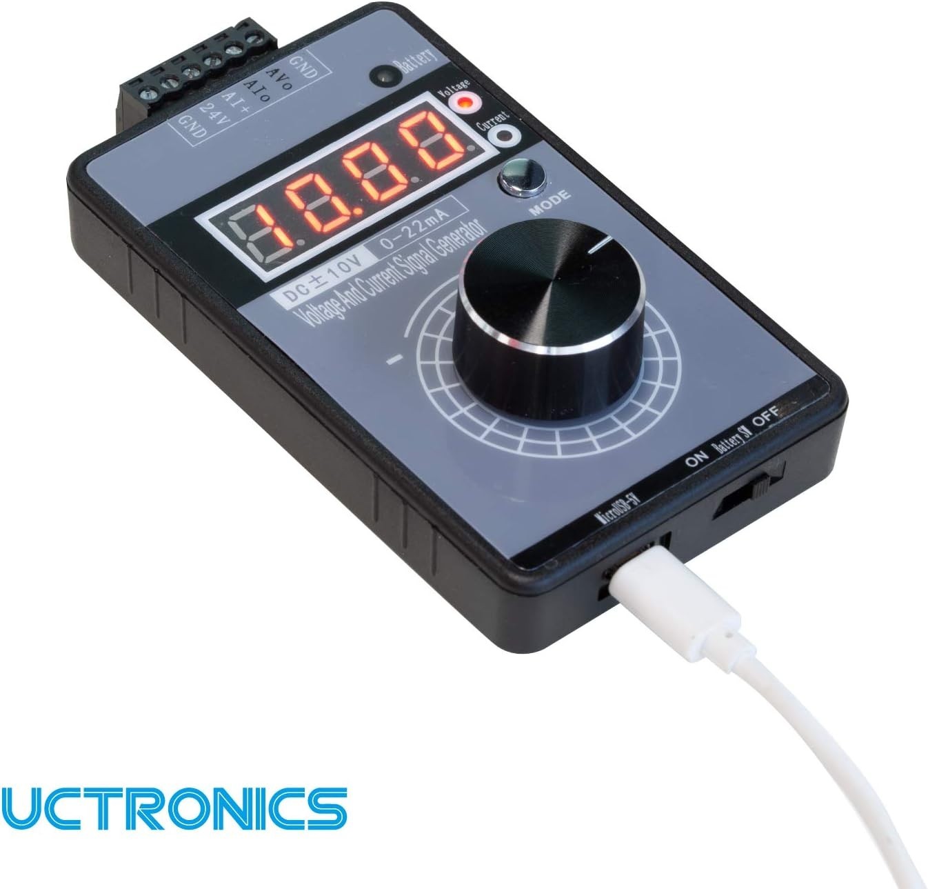 DC ±10V 0/4-20mA Current Voltage Signal Generator, USB Power Supply Interface…