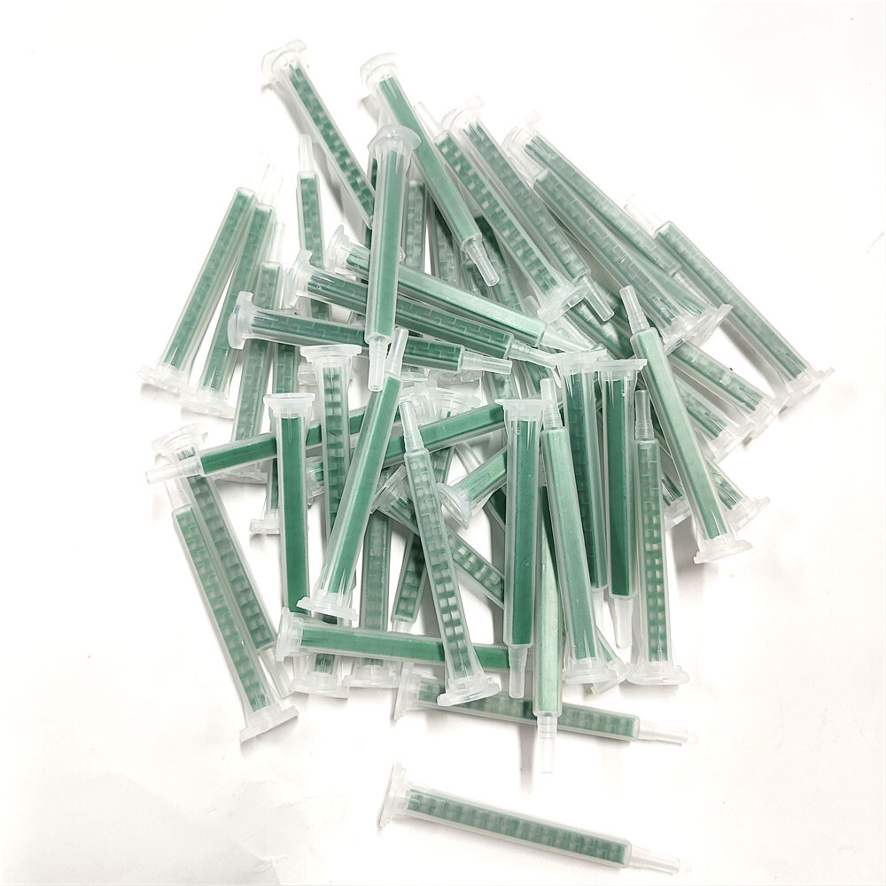 50pcs Static Mixer AB Glue Adhesive Mixing Nozzles Epoxy Resin Glue Mixing Tube
