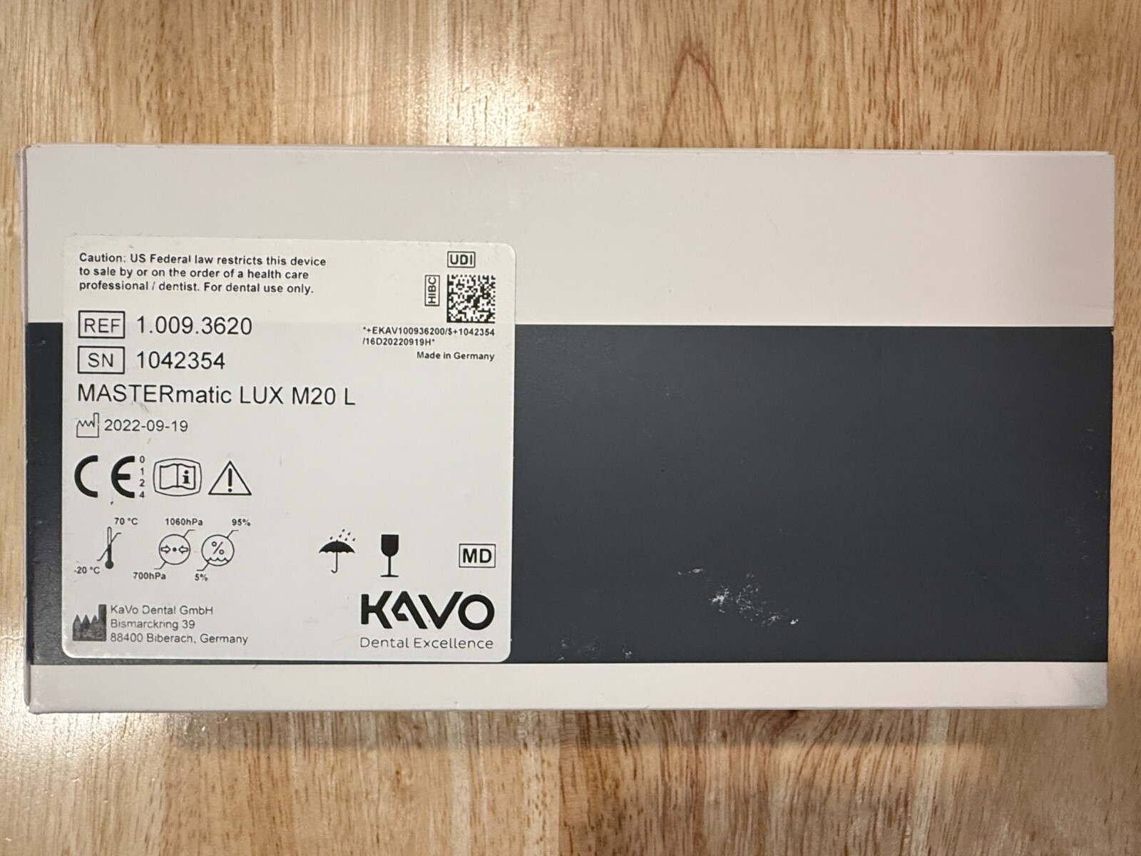 MASTERmatic LUX M20 L Contra Angle Attachment KaVo Slow Speed RA