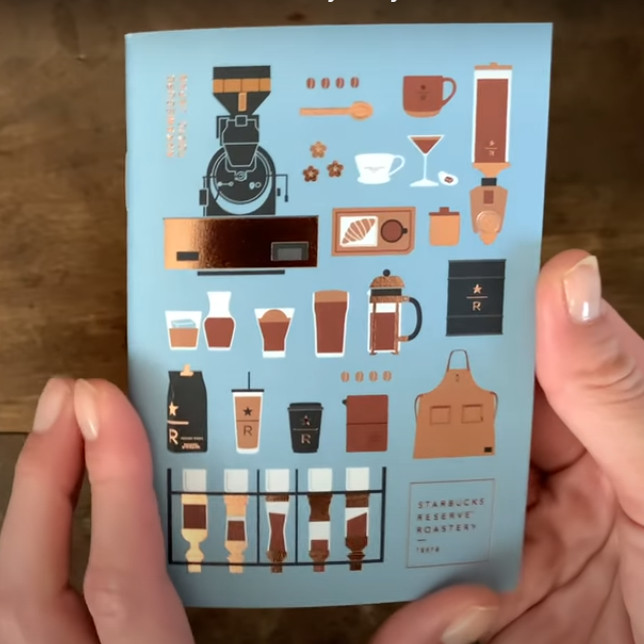 TRAVELER’S notebook Starbucks Reserve Roastery Camel passport size Set of 8