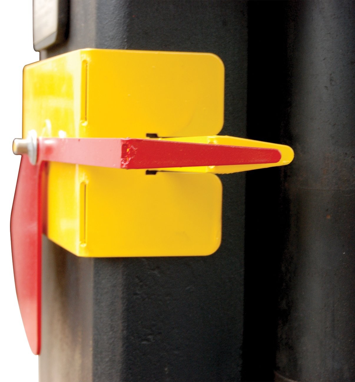 FRK-LVL Steel Fork Truck Level 9-1/4 in. x 2-5/8 in. x 5-1/16 in. Yellow/Red