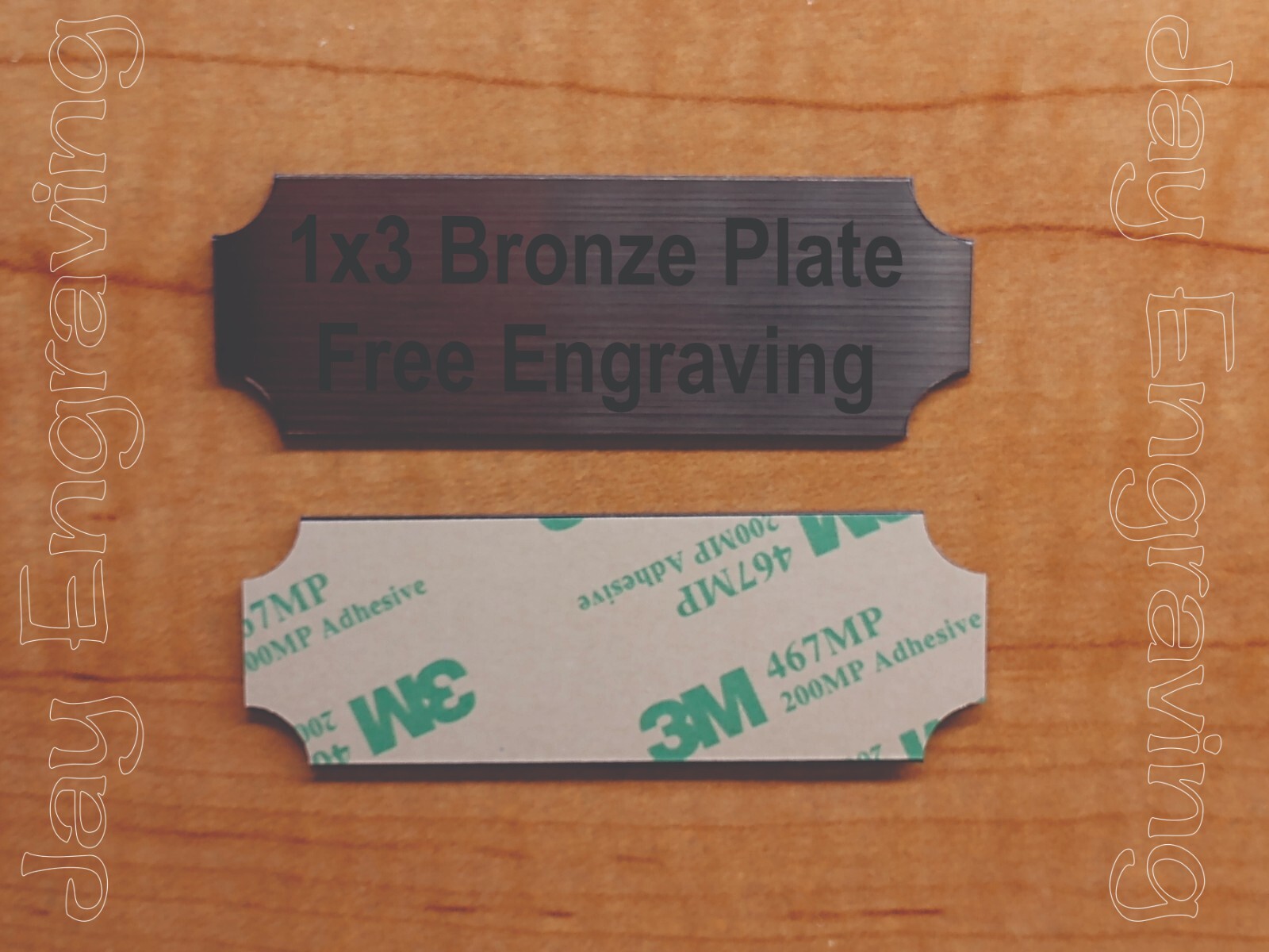 Custom Engraved 1×3 Brushed Finish Sign Plate ~ Plaque Gold Silver Copper Bronze