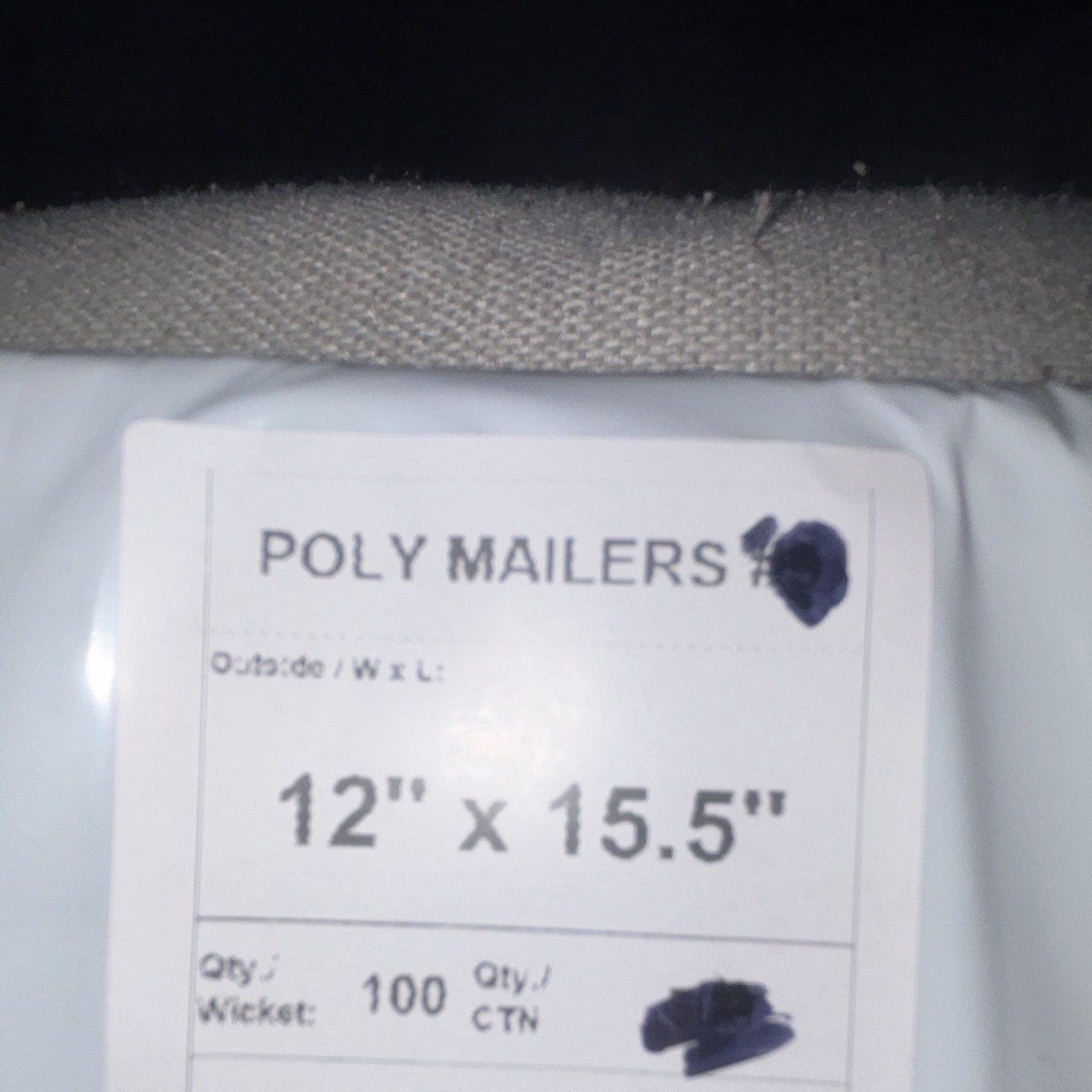 Poly Mailers 12 x 15.5 in Pack of 100 with Scotch Tape 1.88 x 54.6 yd