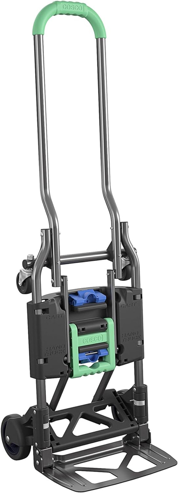 Shifter Multi-Position Folding Hand Truck and Cart, 300 Lb. Weight Capacity, Gre